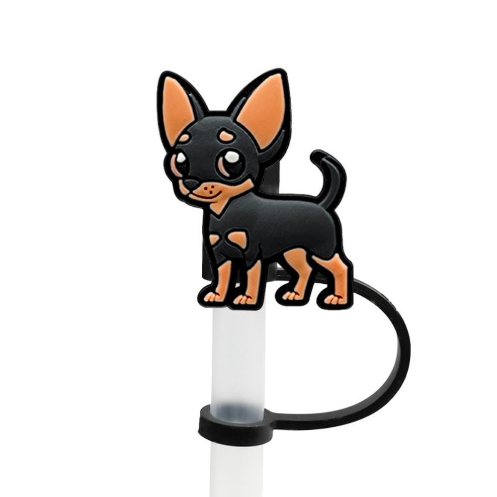 

5 шт. мультяшная собака силиконовая трубочка заглушка 10 мм трубочка наконечники крышка питьевая трубочка пылезащитный колпачок принадлежности для вечеринок Style 9