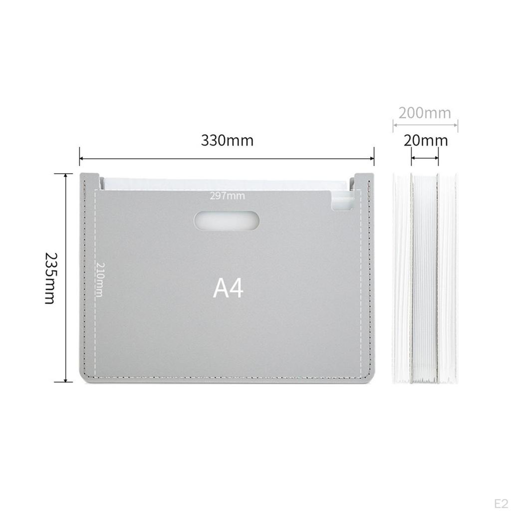 Accordian File Organizer ,File Cabinet Expanding Filing Box, Portable Folder
