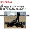 Compatible with 2023 Toyota BZ3 Rear Knuckle: Right 42304-03020, Left 42305-03020.