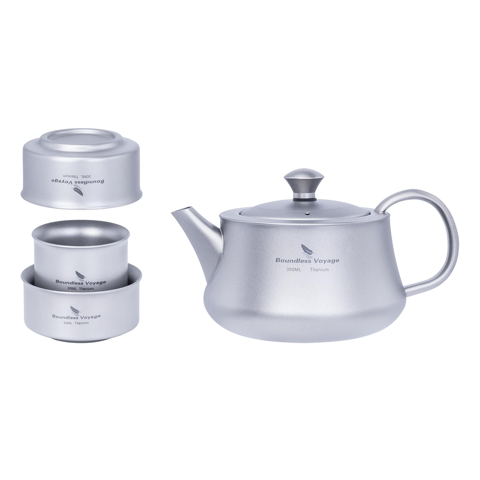 

Набор титанового чайника и чашки Boundless Voyage с чаем и простым 300 мл Идеально подходит для и улицы и включает сумку для хранения Ситечко, Стильный,