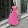 African temperament high-end sleeveless vest top high waist pleated skirt European and American women's clothing new foreign style suit