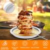 Al Pastor Skewer Stainless Steel Vertical Skewer with Tray Roasted Chicken Fork 2 In 1 Vertical Spit Stand Barbecue Grill Skewer