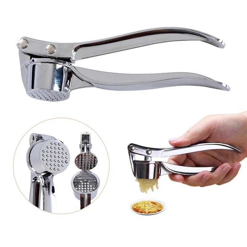 Garlic Crusher Stainless Steel Garlic Crusher Handheld Garlic Pressing Crusher Ginger Crusher Kitchen Tools