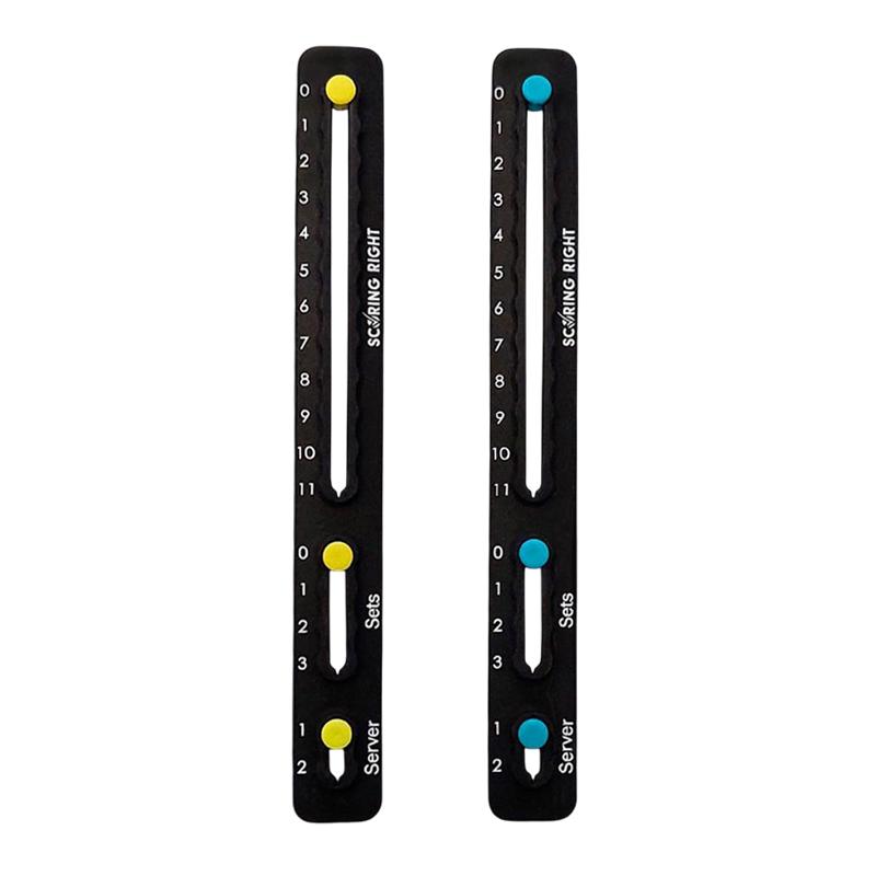 

2 Pcs Portable Pickleball Paddles Scorekeeper Scoring Right Pickleball Racket Counter Marker Portable Scoreboard Sports Games чёрный