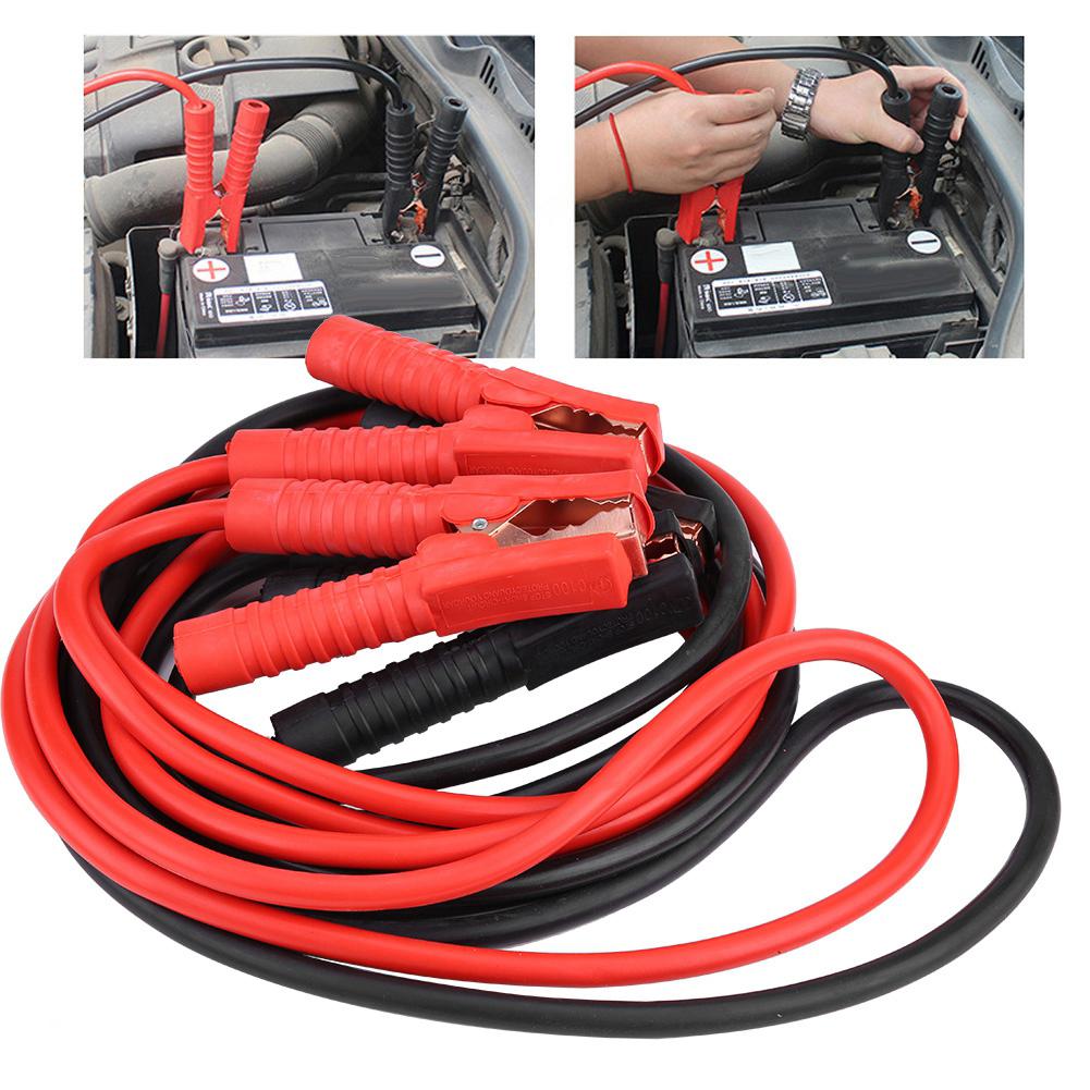 1 Pair of 12V Car Power Booster Cable Emergency Battery Jumping Cables Battery Line 4m 2000A