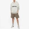 Fear of God Essentials FW21 Knit Logo Hoodie 'Oatmeal' Men's FOG-FW21-101