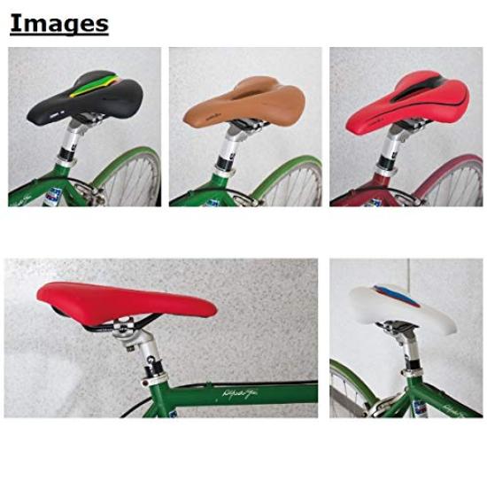 GORIX Bicycle Memory Foam Saddle Cushion Soft Compatible with Road Mountain and Others White x White [Thick Type] Bikes, Bikes, GX-C19