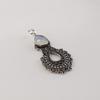 Milky Opal Gemstone 925 Sterling Silver Jewelry Women Wedding Pendant 1.8" For Her CP-45-21