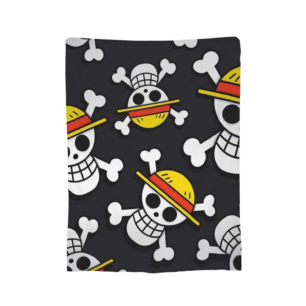 Luffy Anime  Fleece Throw Blanket Luffy Zoro Sanji Blankets for Bed Car Super Soft Bedding Throws,