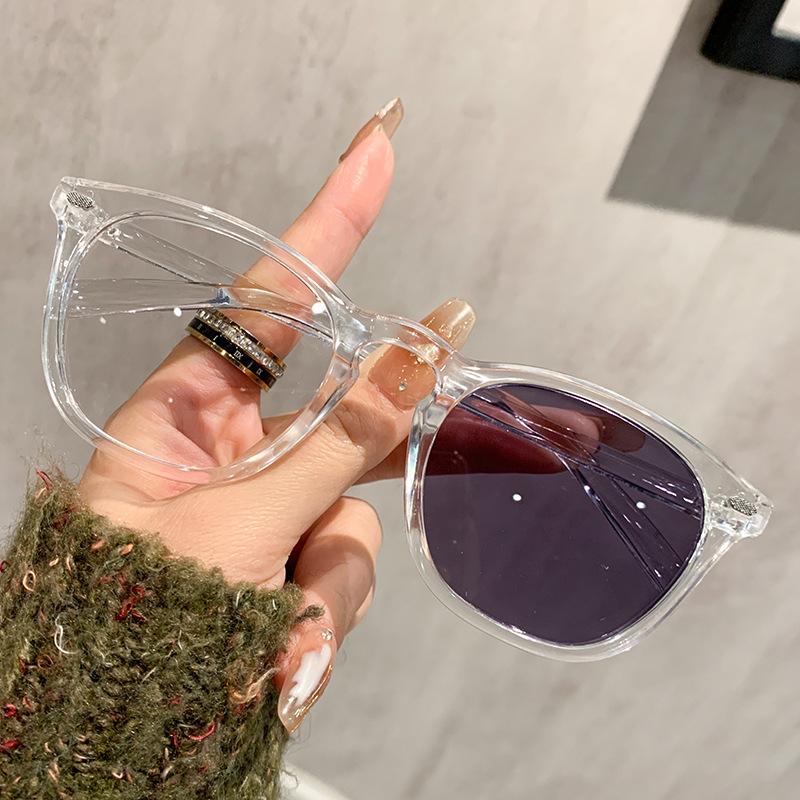 Men Women Vintage Photochromic Glasses Outdoor Discoloration Optical Spectacle Eyeglasses Blue Light Blocking Computer Glasses