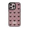 Korean Bow Plaid Mobile Phone Case 16 Apple 14promax Sweet 11 Suitable for IPhone 15 Leather 13 Winter