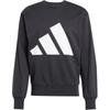 adidas Essentials Unisex Big Logo Crewneck Sweatshirt Black Unisex JE8949