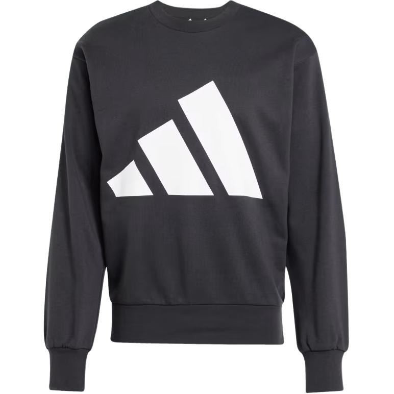 adidas Essentials Unisex Big Logo Crewneck Sweatshirt Black Unisex JE8949 M