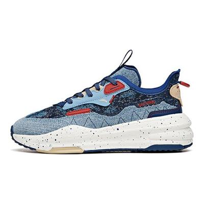 C37 Serie Lichtgewicht Duurzaam Lage Skate Schoenen Heren Sneakers Wit Blauw 912128081-7