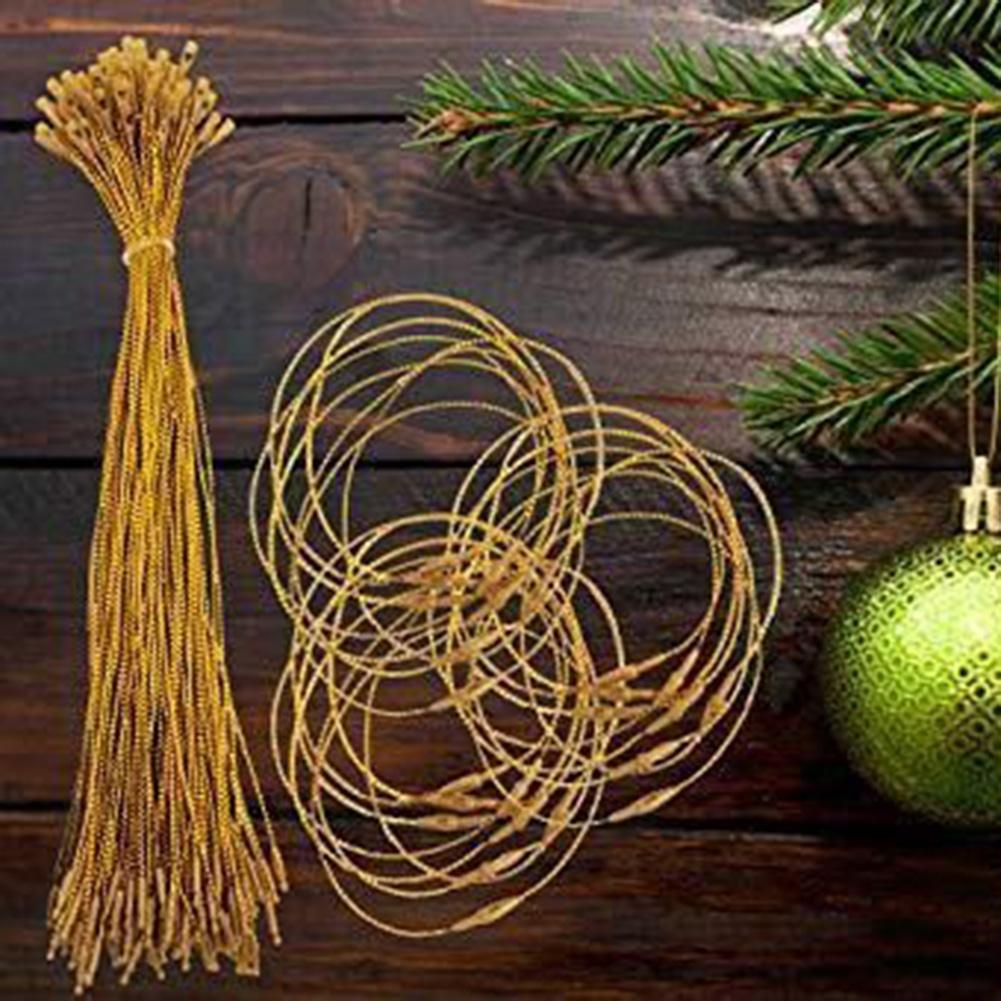 100pcs For Christmas Ornament Hanging Cords for Home Decor and Crafts