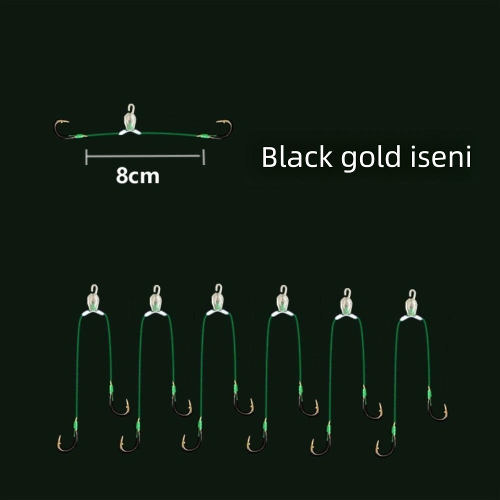 6pcs Eight Type Fishing Line Space Bifurcation Portable Space Bean Line New Swivel Tool  Tying Tool