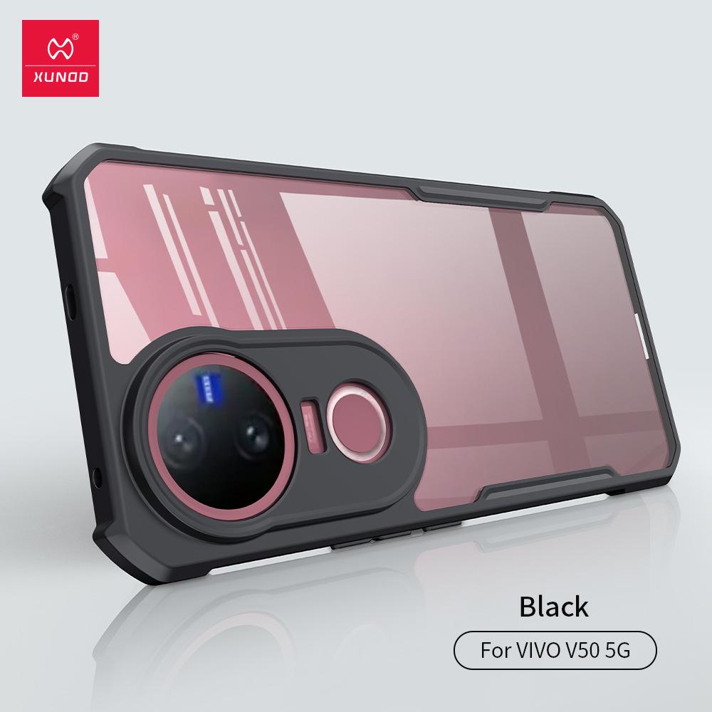 

Тонкий защитный чехол для телефона Xundi V50Lite - Защита от падений и совместимость с Vivo V50Lite V50 прохладный черный