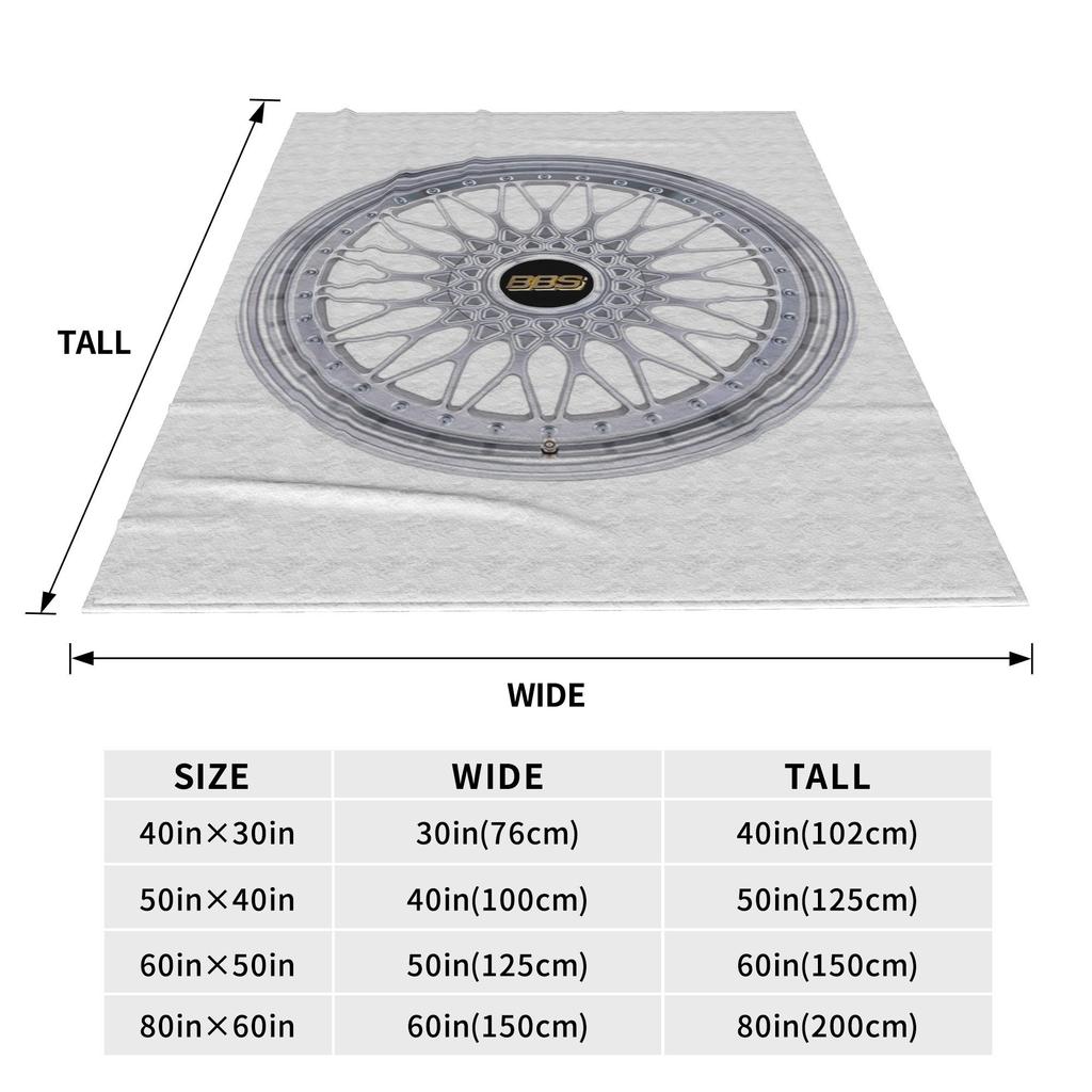 Bbs Racing Rims Blankets Warm Fleece Sofa Throw Blanket for Home Bedroom Office Throws Bedspread Quilt