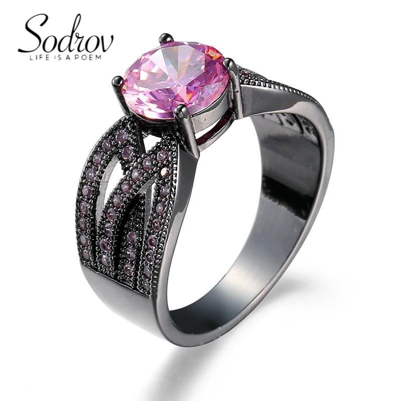 

Кольцо SODROV с изумрудом и розовым цирконом