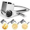 1/4pcs Rotary Cheese Grater Multifunctional Stainless Steel Drums Blades Manual Handheld Butter Ginger Slicer for Kitchen Gadget