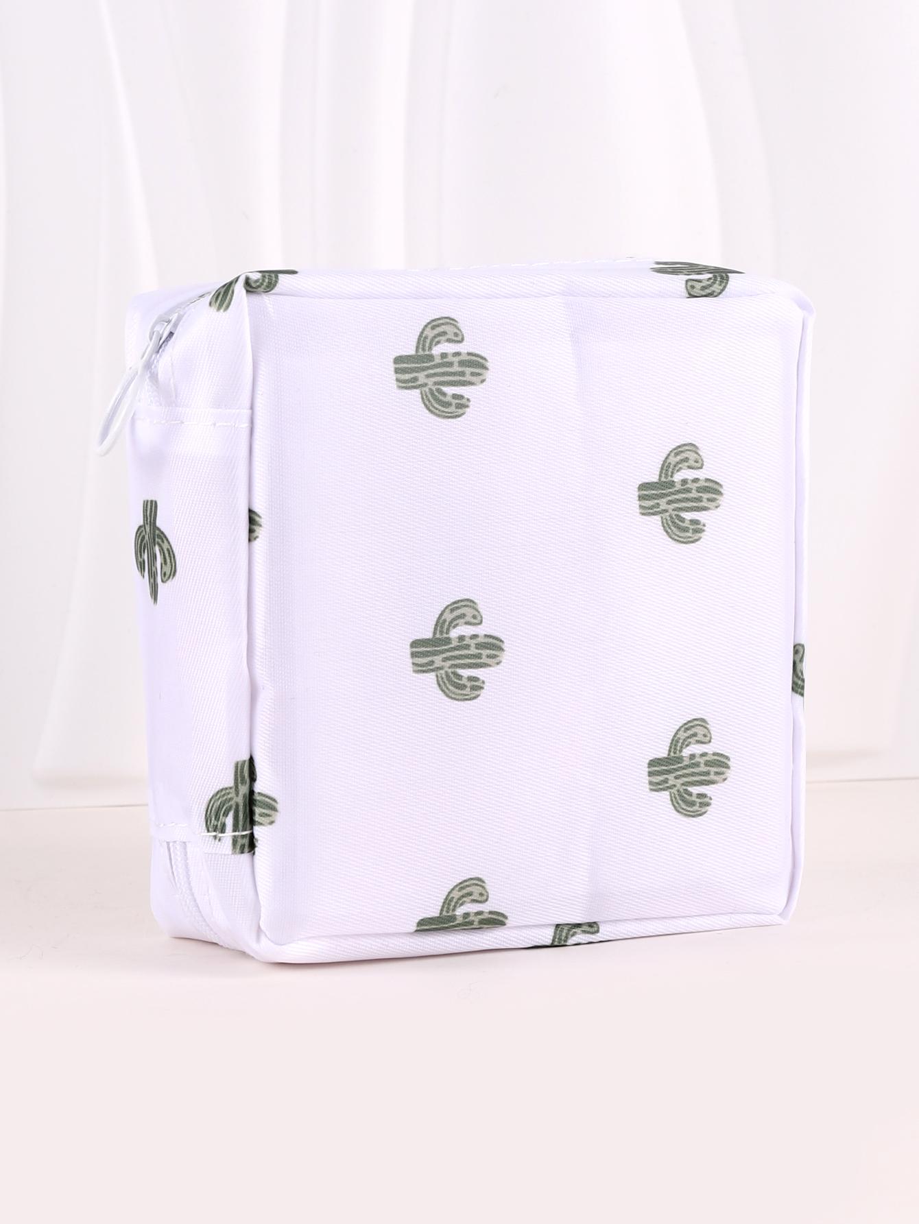 Square pencil case Botanical print pencil case School Supplies Pencil Cases Stationery storage bag Trousse Kawaii pencil case