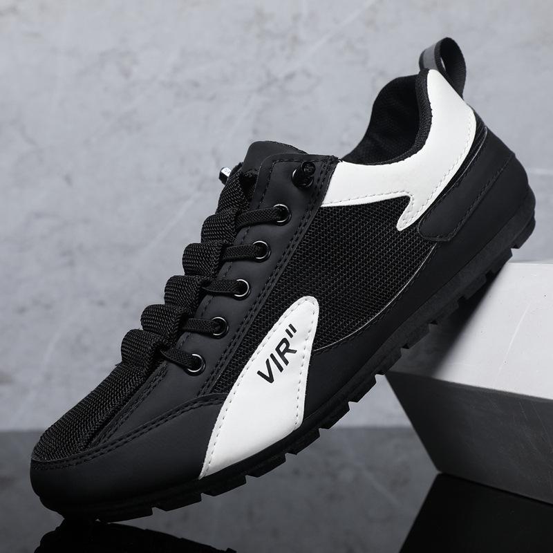 

Summer casual shoes men s trend mesh breathable one-pedal versatile breathable cloth shoes 44 чёрный