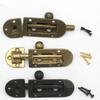 Brass Door Latch Vintage Solid Color Replacement Stylish Window Cabinet Wardrobe Drawer Bolts Lock Hardware Bronze