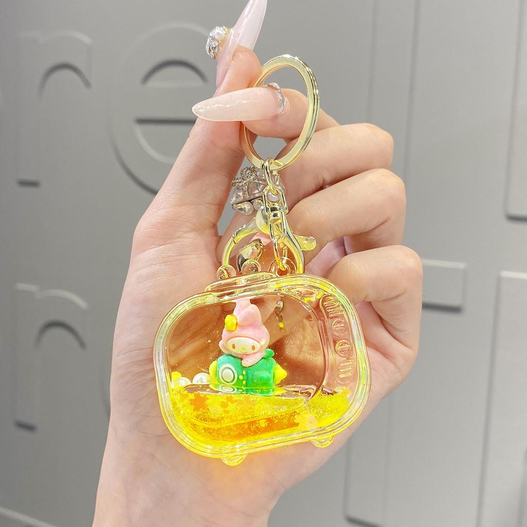 Liquid Eyecatching Acrylic Panda Keychain Trendy And Fun Gift For Friends Family And