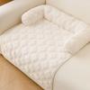 80x60cm Pet Sofa Bed Super Soft Plush Mat with Neck Pillow Machine Washable Pad for Small Dog Cats Indoor Outdoor Travel Use