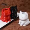 Healing Desk Decor Cat Pen Holder Cute Kitty Organizer for Stationery Storage