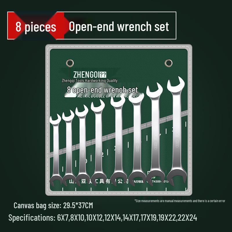 Multifunktionales 24-teiliges Doppelmaulschlüssel-Set für schnelle Autoreparaturen – Universelles mattes Doppelmaulschlüssel-Werkzeugset