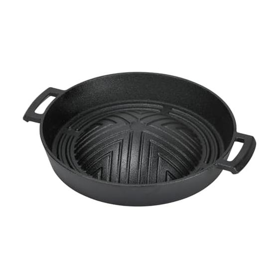 [Online only] Pearl Metal Genghis Khan pot 27cm deep cast iron cassette stove only AZ-7052