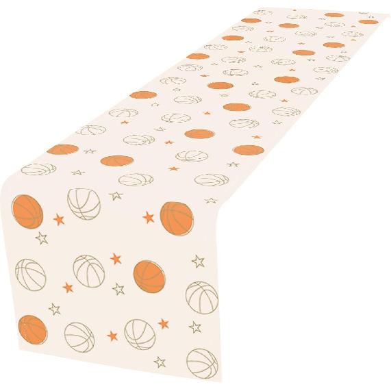 Black and White Checkered Road Table Runner, Race Car Theme Party Decorations for Boys Kids Birthday, 72x13 Inch Long Race Track Table Runner