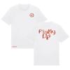 Pinky Up Dolls Filled Letter Pentagram Print Unisex Casual Cotton Short Sleeve Women And Men Comfortable T-shirt