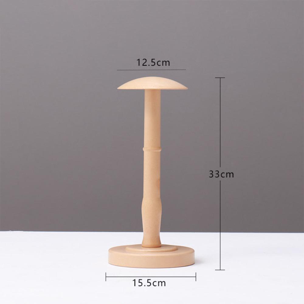 

Съемная подставка для парика DIY Декорация Держатель для демонстрации шапок/шляп/головного убора beige-33cm