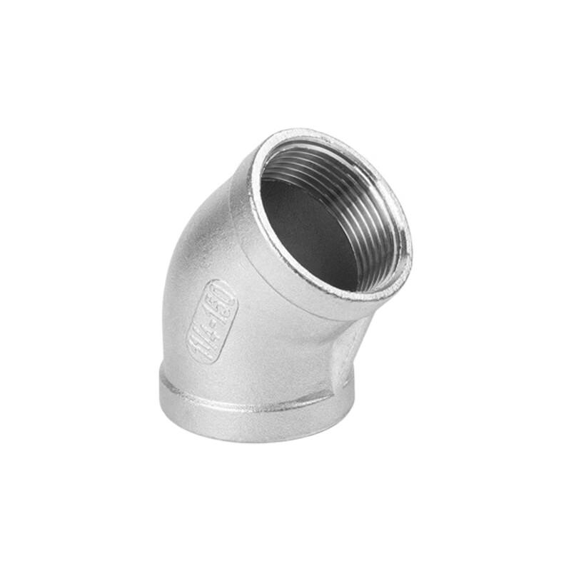 HNYH 304 Stainless Steel 45 Degree Double Internal Thread Elbow