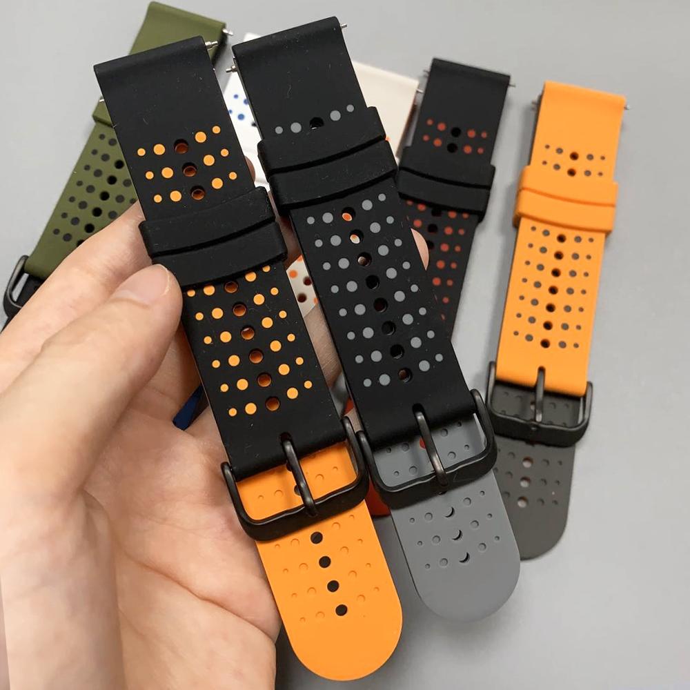 22mm Sports Silicone Strap For Redmi Watch 5 Active/Lite Replace Bands For Xiaomi Watch S4 Sport/For Garmin Venu 4 45mm Bracelet