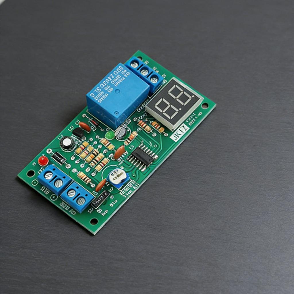 12V Time Delay Relay Module with Adjustable 1-99 Second or Minute Countdown and Digital Display for Electrical Circuits