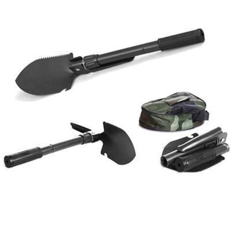 Military Survival Gear: Multi-functional Folding Manganese Steel Engineer's Shovel for Camping