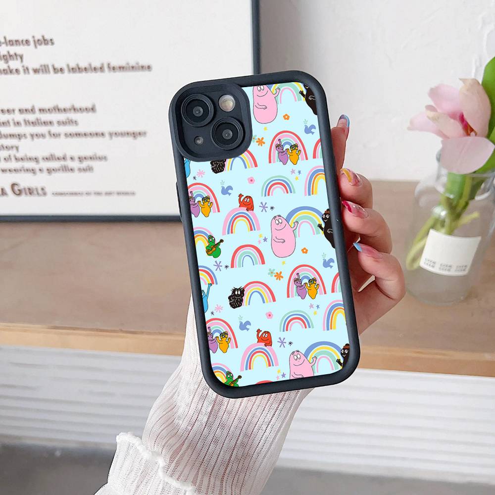 Cute Cartoon Barbapapa For iPhone 17 16 15 14 13 12 11 Pro Max Plus Phone Case Covers