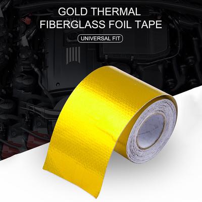 Reflect A Gold Thermal Tape Air Intake Heat Insulation Shield Wrap Reflective EL