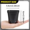 100 Bonsai Pots, Reusable Square , Flowers And with Drainage System, Suitable for Indoor Planting