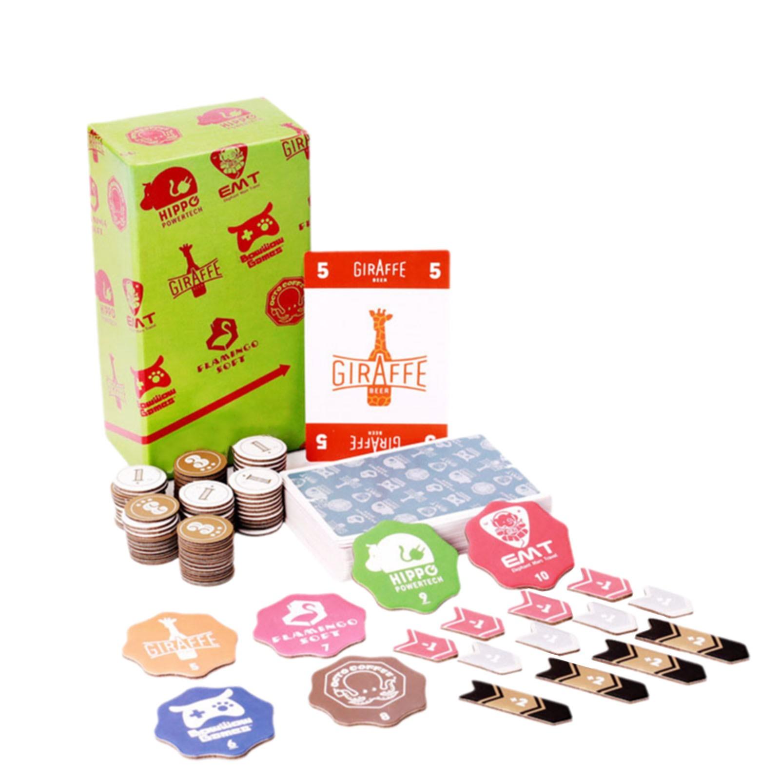 

Моделирование взаимодействия родителей и детей, вечеринка на фондовом рынке, настольная карточная игра на китайском и английском языках, 3–7 человек белый