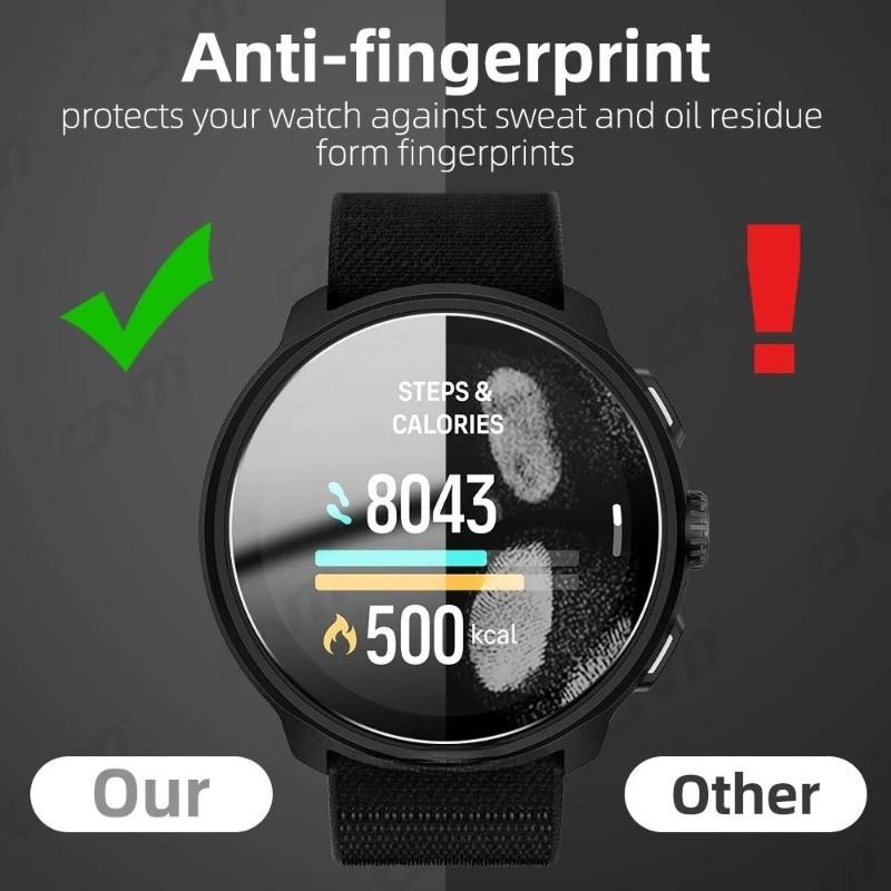 9H Tempered Glass Film for SUUNTO Run, Premium Screen Protector Durable HD Clear Anti-scratch Protection Film for SUUNTO Vertical