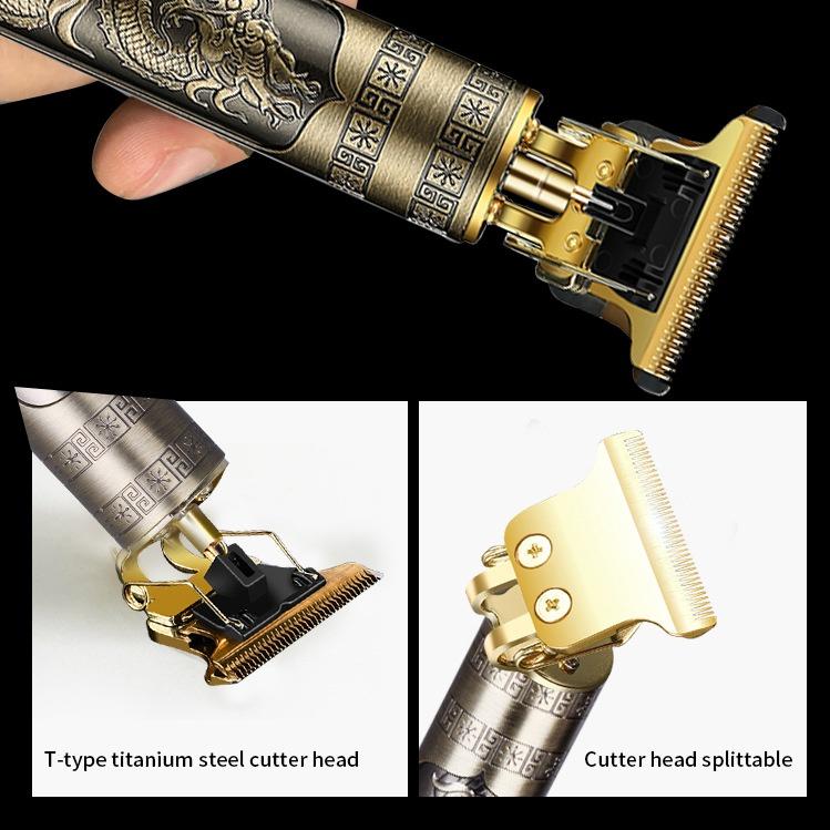 2024 USB T9 Hair Clipper Barber Professional Electric Hair Trimmer Shaver Trimmer Beard 0mm Men Hair Cutting Machine for Men