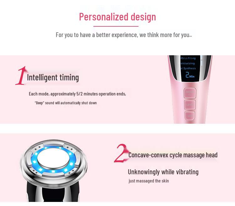 EMS Microcurrent Photon Rejuvenation Facial Lifting Massager with Hot/Cold Therapy