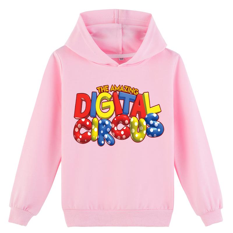 Dětská 3D mikina s kapucí ÚŽASNÝ DIGITÁLNÍ CIRKUSOVÝ pulovr Dětský svetr