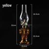 L555 Vintage Kerosene Lamp, Four-Claw Holder with Glass Lantern - Retro Oil Lamp for Nostalgic Decor and Ambiance