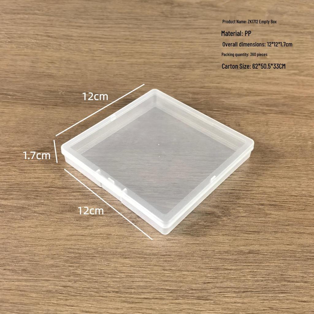 Transparent Ultra-Thin 1.7cm Rectangular Jewelry Box with Lid