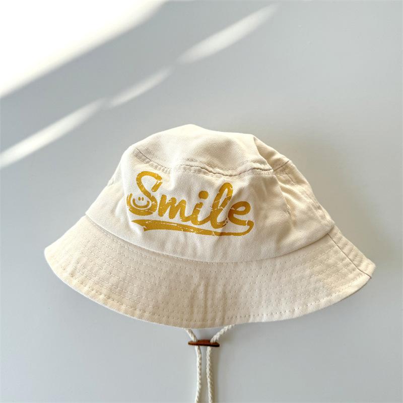 Baby Kids Hat 50-52cm 2-4 Years Spring Summer Thin Bucket Hat Sunscreen Sunhat Outdoor Travel Casual Hat for Boys Girls